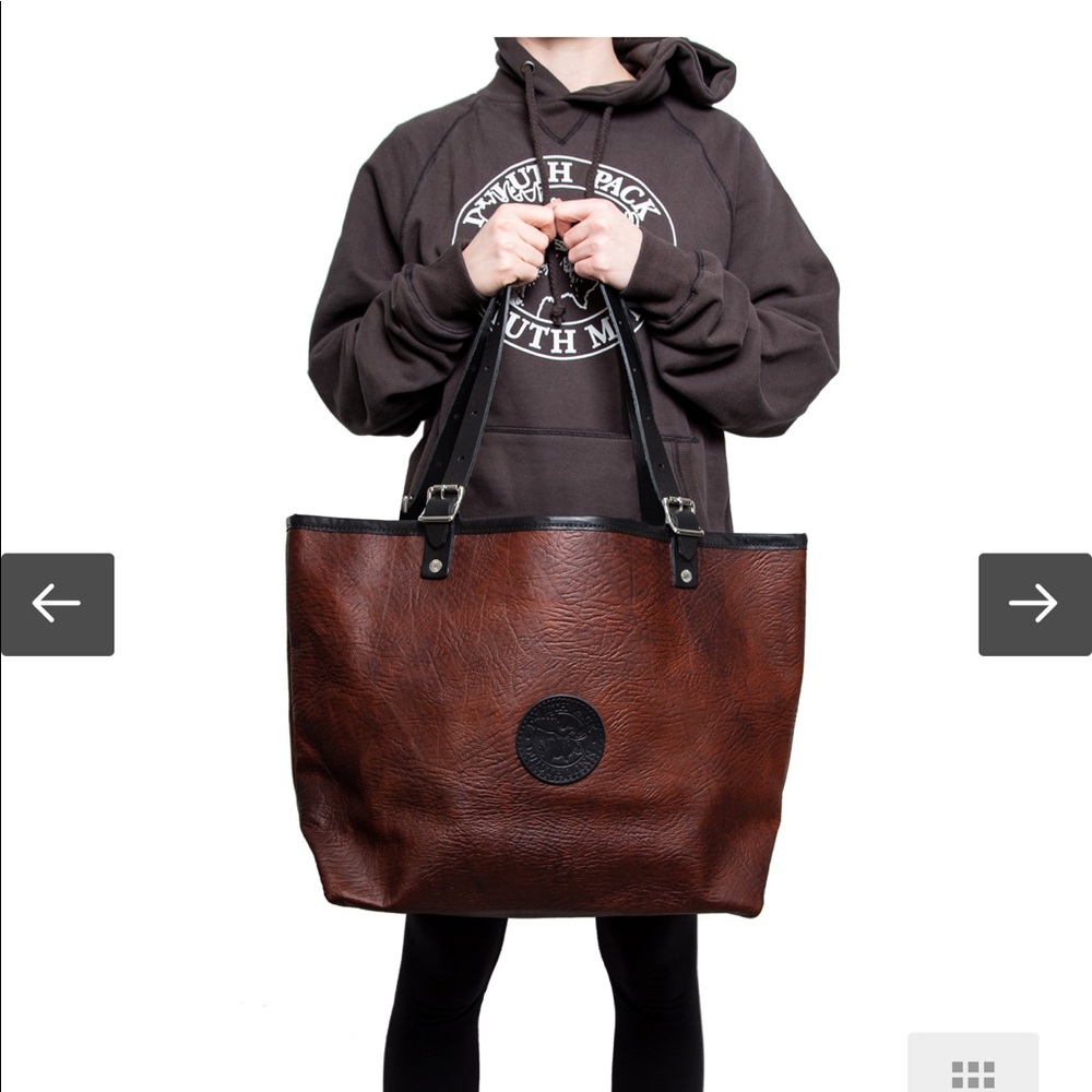 Duluth Pack Bison Leather Market Tote